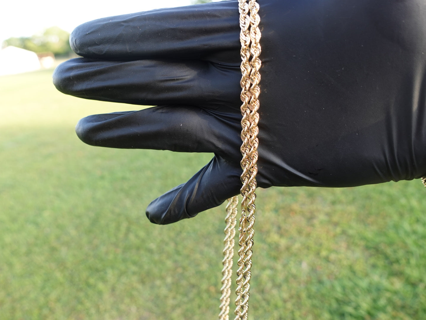10K Gold 5mm Hollow Rope Chain