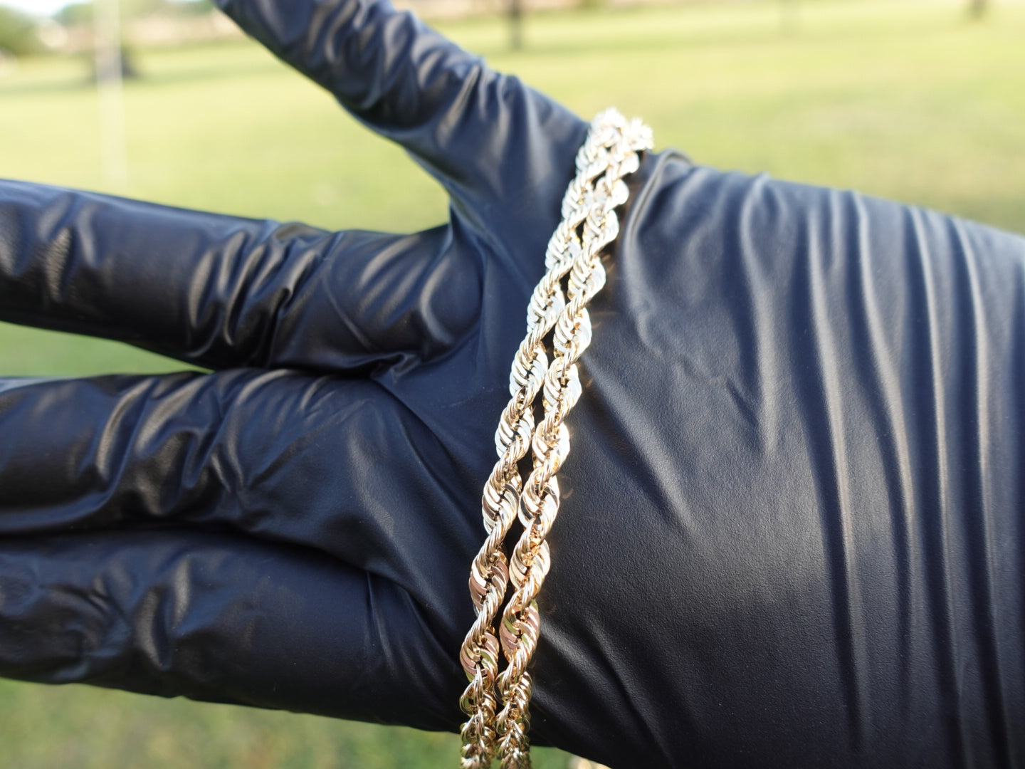 10K Gold 5mm Hollow Rope Chain
