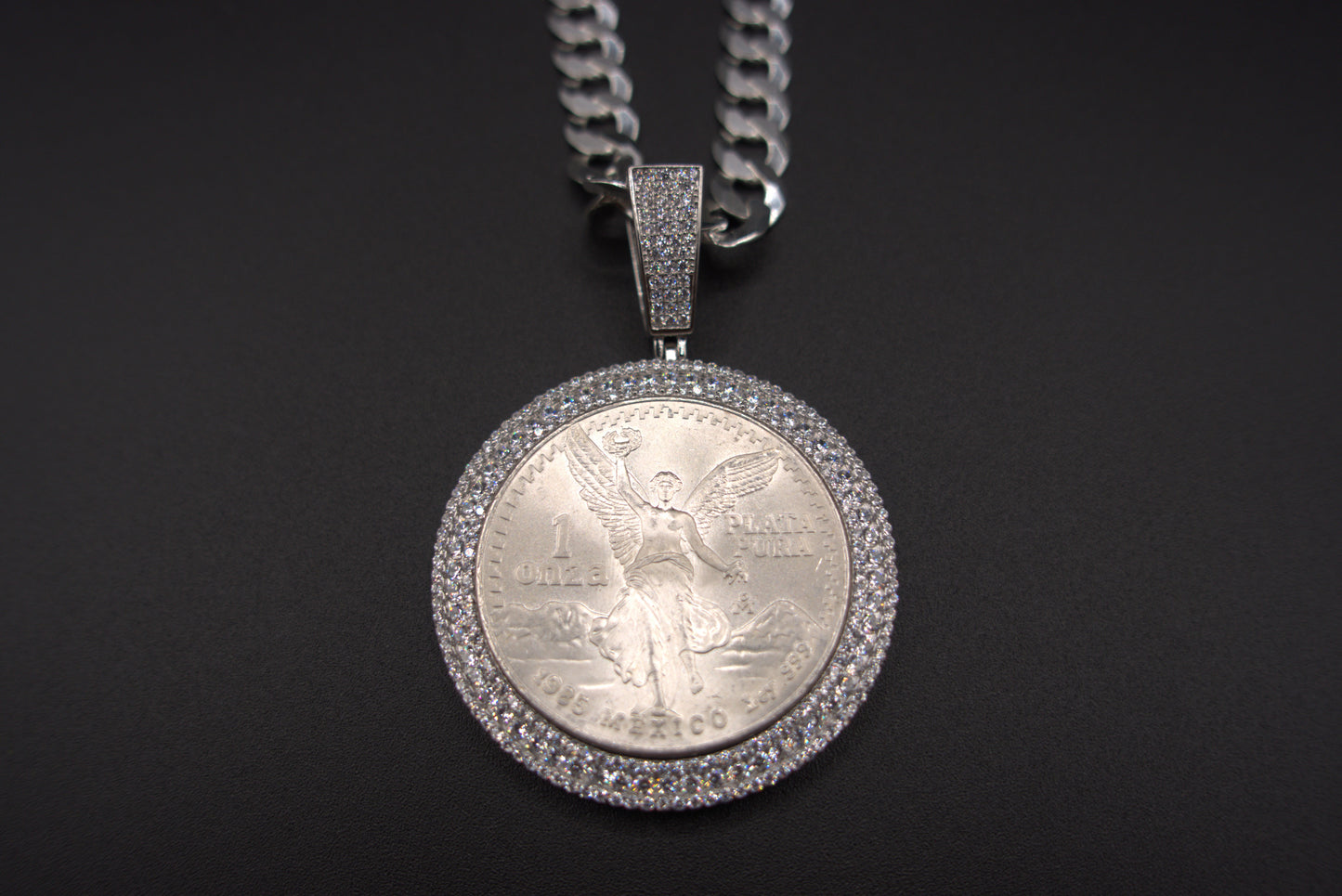 Silver Centenario Pendant