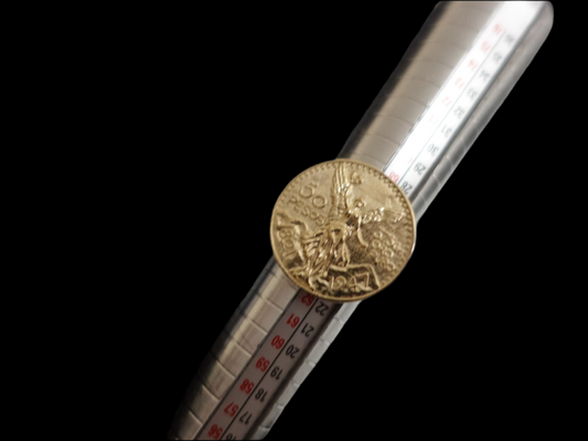 10K Gold Centenario Coin Ring