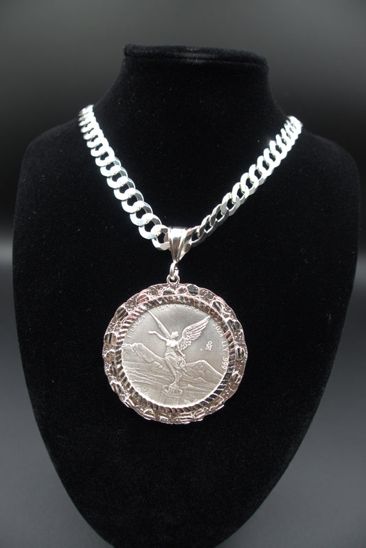 Silver Centenario Pendant