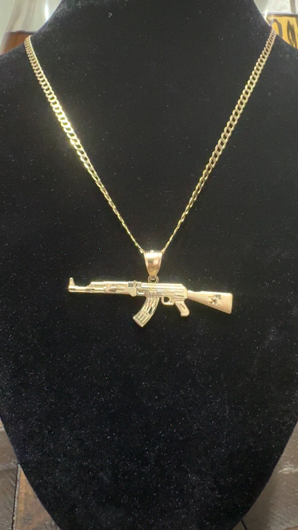10K AK Pendant