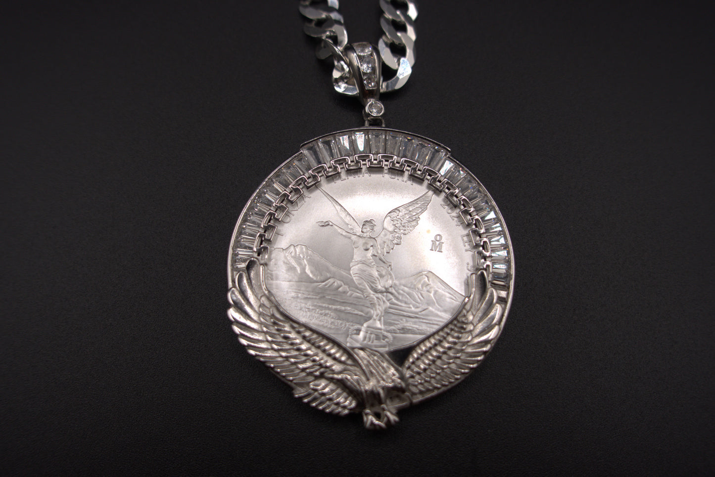 Silver Centenario Pendant